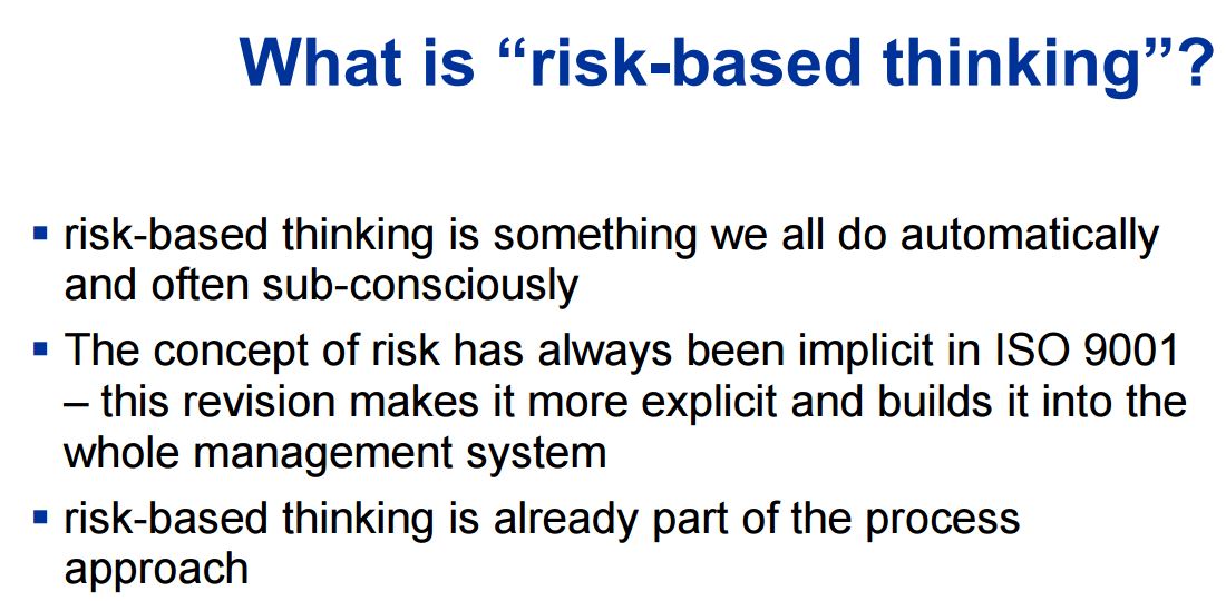 Risk-based thinking for iso 17025 form